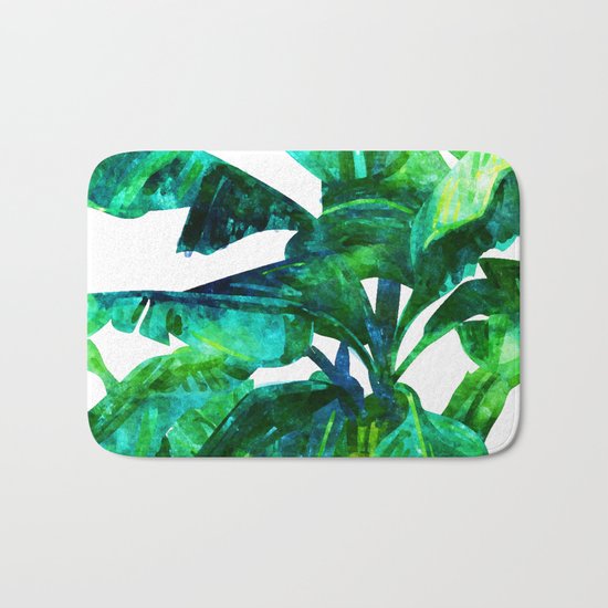 Banana Leaves #society6 #decor #buyart Bath Mat