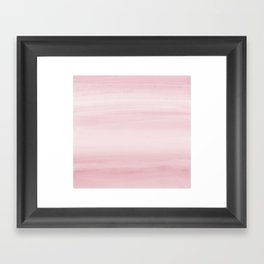 Touching Blush Watercolor Abstract #1 #painting #decor #art #society6 Framed Art Print