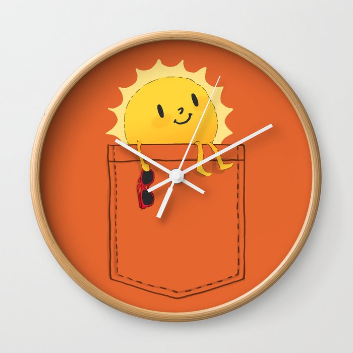 Pocketful of sunshine Wall Clock
