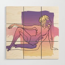 Skin Deep - Tasteful Nude Abstract Color Wood Wall Art