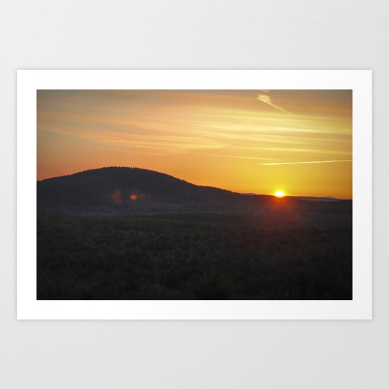 Easter's Sunrise Over Mount Grace Art Print