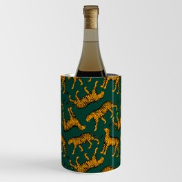 Tigers (Dark Green and Marigold) Wine Chiller