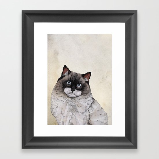 Mr. Ragdoll Cat Framed Art Print