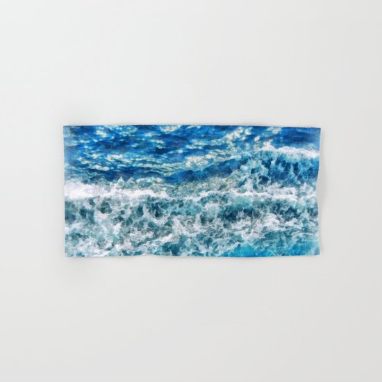 Sea foam waves Hand & Bath Towel