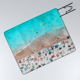 Crowded Beach Picnic Blanket