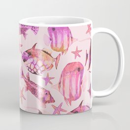 Soft pink underwater fisch scenery Coffee Mug