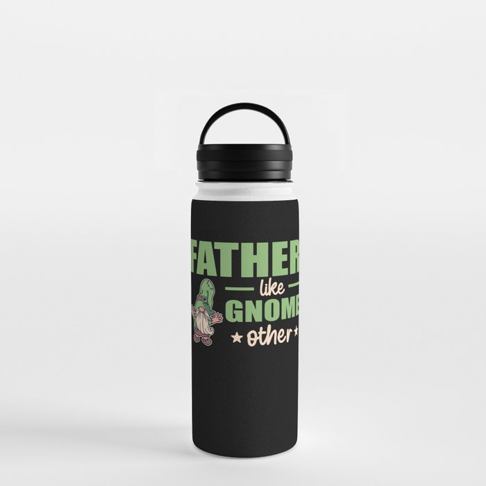 Father Like Gnome Other Funny Father's Day Gift Water Bottle
