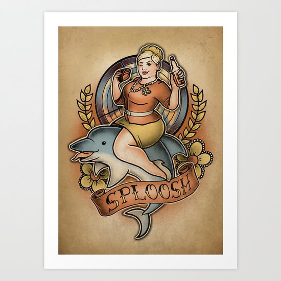 Sploosh! Art Print