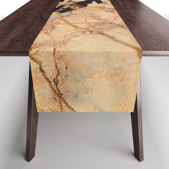Marble,leopard print texture design Table Runner
