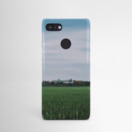 afternoon view near rice fields Android Case