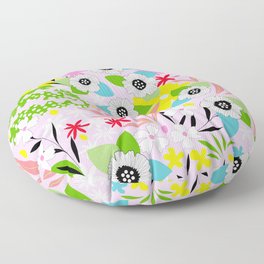 Maximalist Spring Floral Floor Pillow