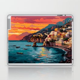 View of the Amalfi coast Italy Laptop & iPad Skin