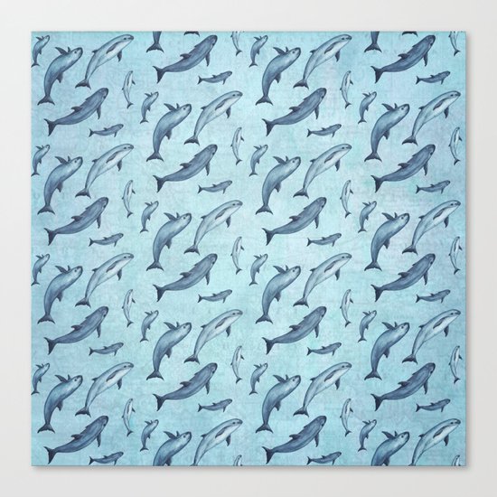 Pattern: Sea of Vaquita Canvas Print