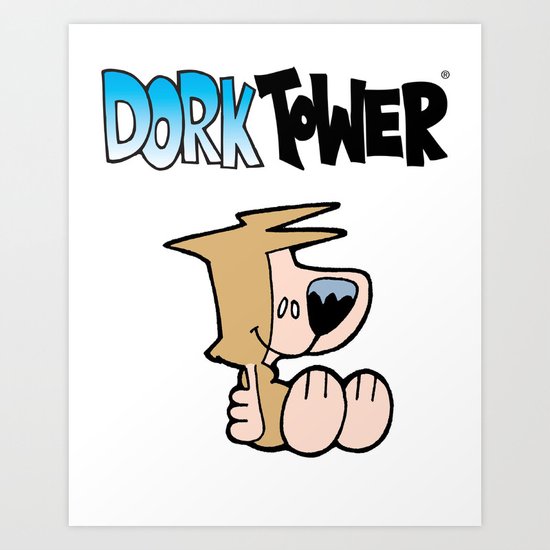 DORK TOWER - Carson the Muskrat Art Print