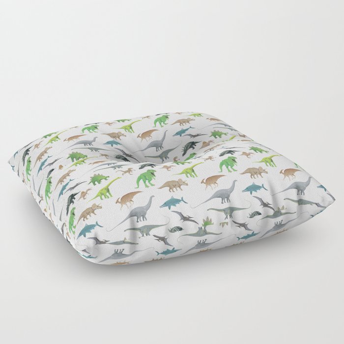 Various Dinosaurs Pattern Floor Pillow by NorseTech Society6