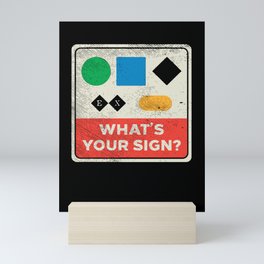 What's Your Sign For Skiing Mini Art Print
