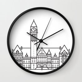 Toronto - Old City Hall - White Wall Clock
