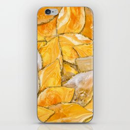 Citrine flower petals iPhone Skin