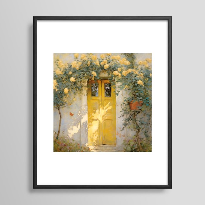 The Yellow Door Framed Art Print