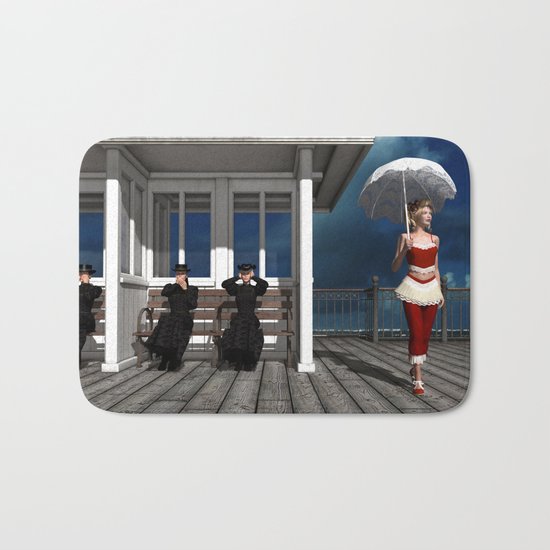 Victorian summer scandal Bath Mat