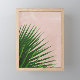 Summer Time | Palm Leaves Photo Framed Mini Art Print