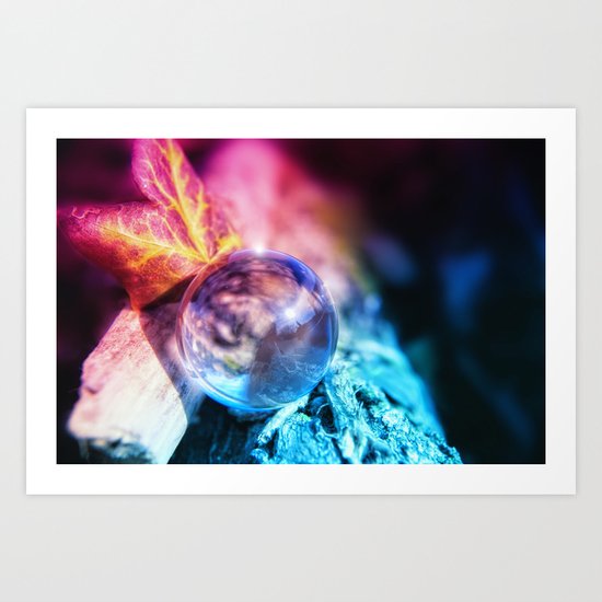 COLLECTION »CRYSTAL BALL« pink Art Print