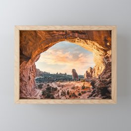 Arches National Park Sunrise Framed Mini Art Print
