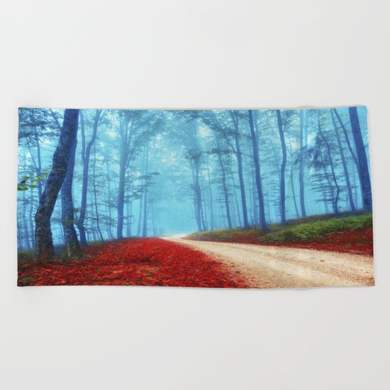 Fall for her Beach Towel