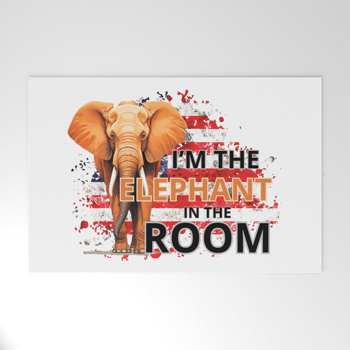 I’m the Elephant in the room Welcome Mat