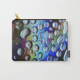 Black Holo Drip Carry-All Pouch