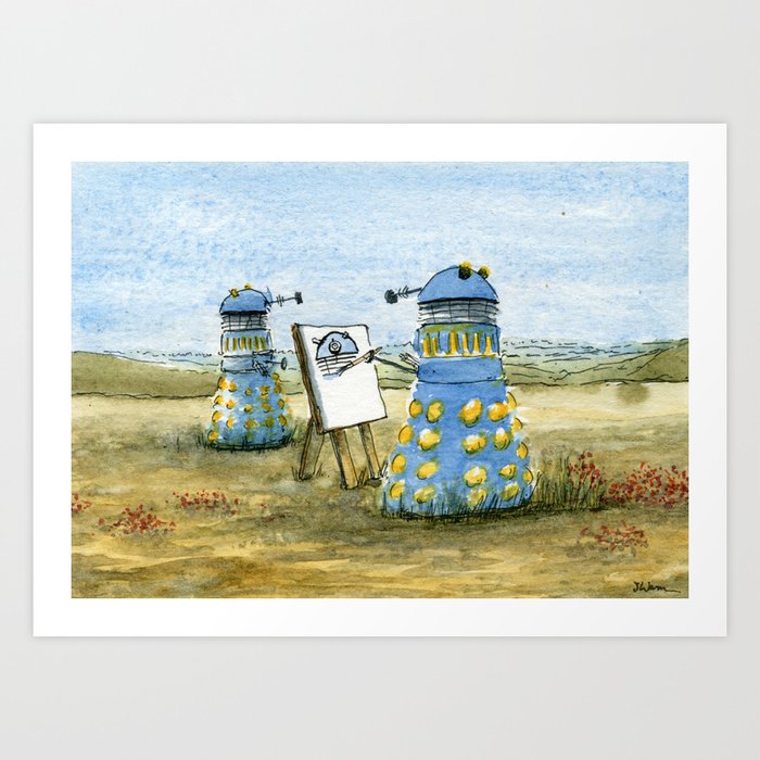 Dalek Painting Art Print
