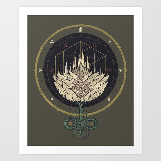 Fading Dahlia Art Print