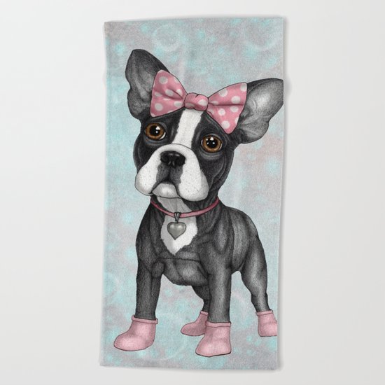Sweet Frenchie Beach Towel