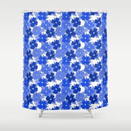 greek blue and white flowering dogwood symbolize rebirth and hope Shower Curtain
