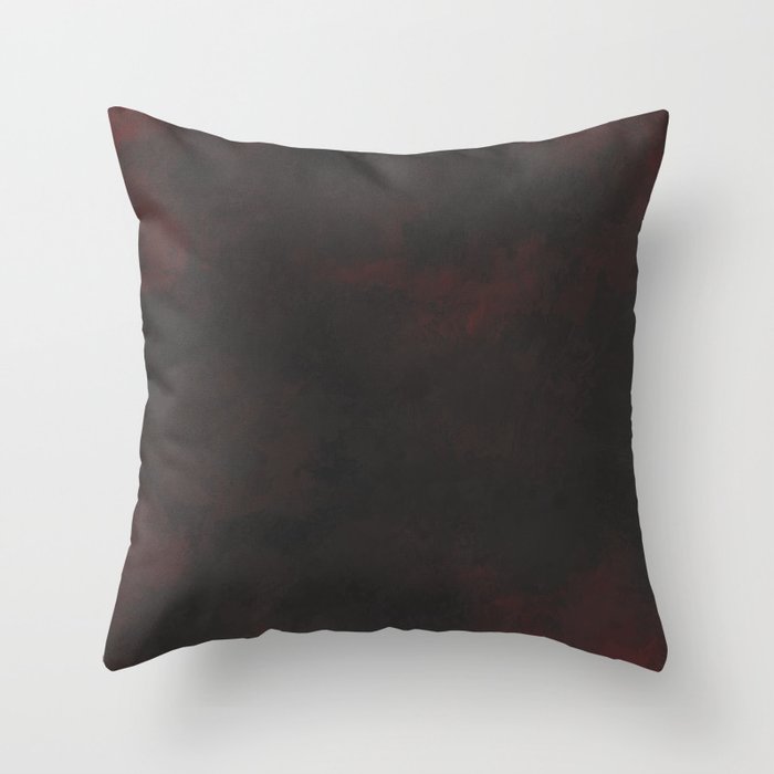 Dark and Red Throw Pillow