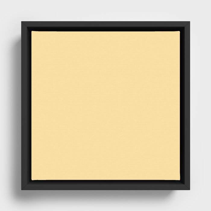 Geranium Yellow Framed Canvas
