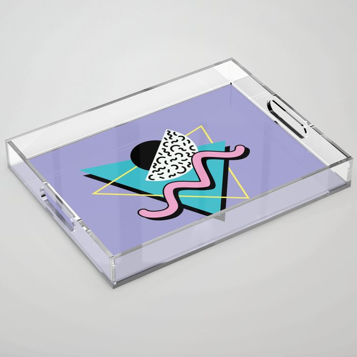 Memphis pattern 74 - 80s / 90s Retro Acrylic Tray