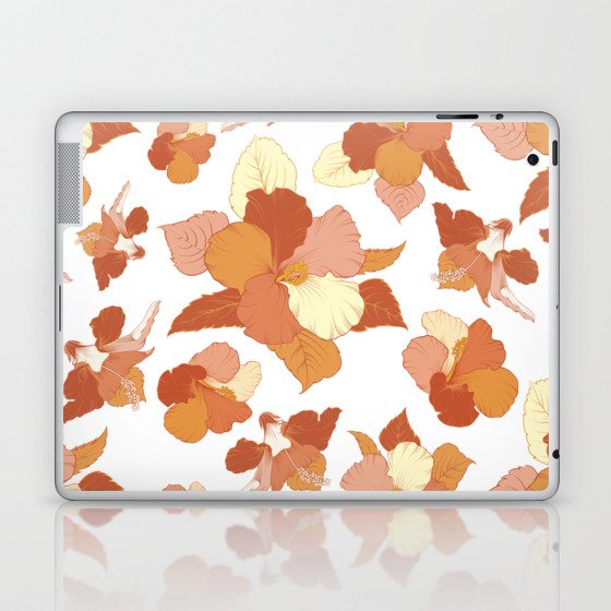 big colorful flowers Laptop & iPad Skin