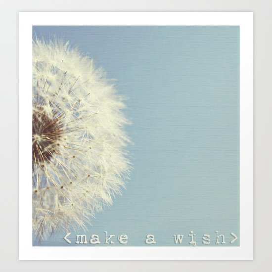 Make a wish Art Print