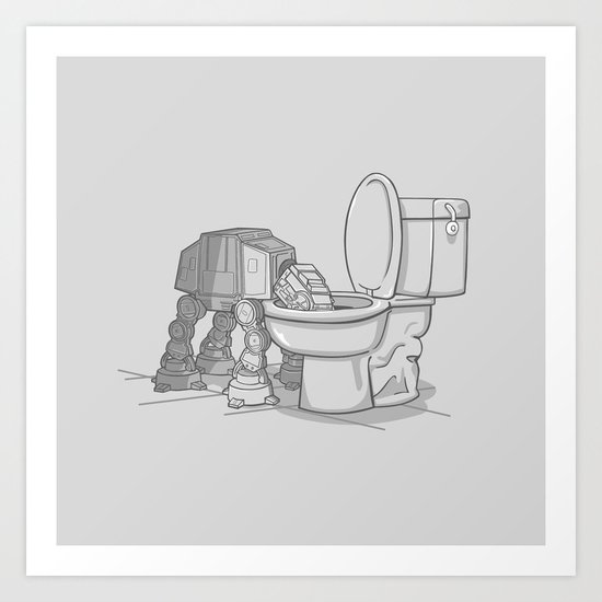 Bad, bad Walker Art Print