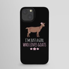Goat Just A Girl Goats Goats iPhone Case