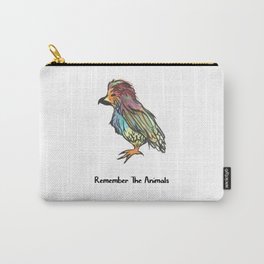 Remember The Animals Bird T-Shirt Carry-All Pouch