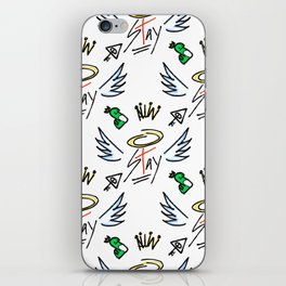 Winged Stay - Color iPhone Skin