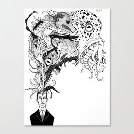 Mr Lovercraft's monsters Canvas Print