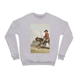 19th century in Yorkshire life man on a horse Crewneck Sweatshirt