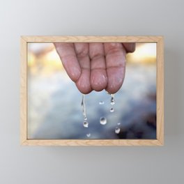 Droplets Framed Mini Art Print