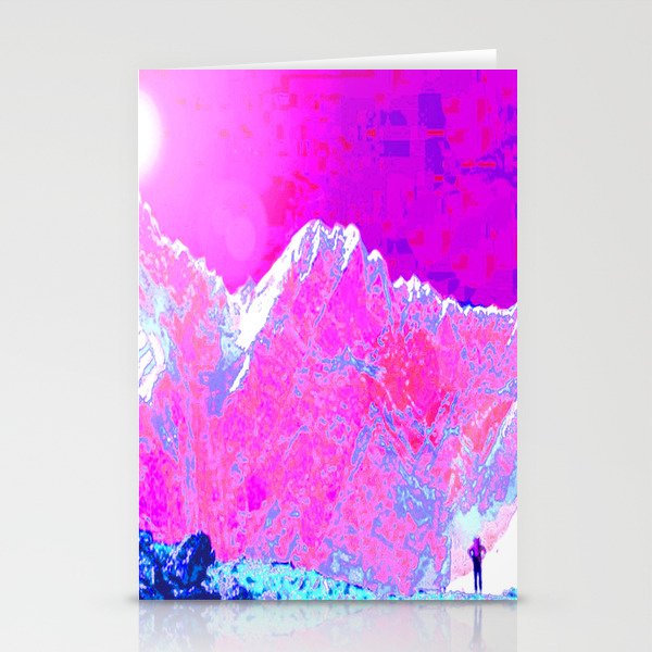 Alpenglow in Violet Stationery Cards