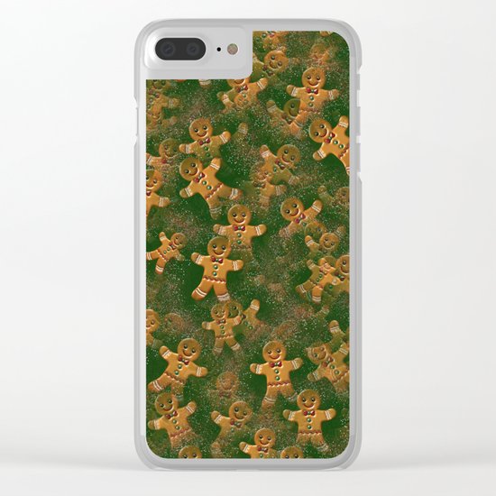 Gingerbread Man Clear iPhone Case