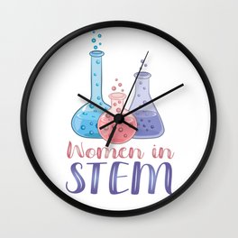 Women In STEM Wall Clock