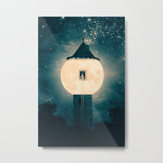 The Moon Tower Metal Print